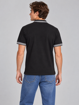 Camiseta Polo Aero Guys SS Novelty Polo Dark Black 8788