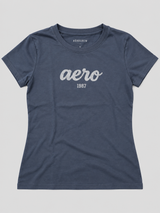 Camiseta Para Mujer Aero Graphic Level 2 Cadet Navy  7128