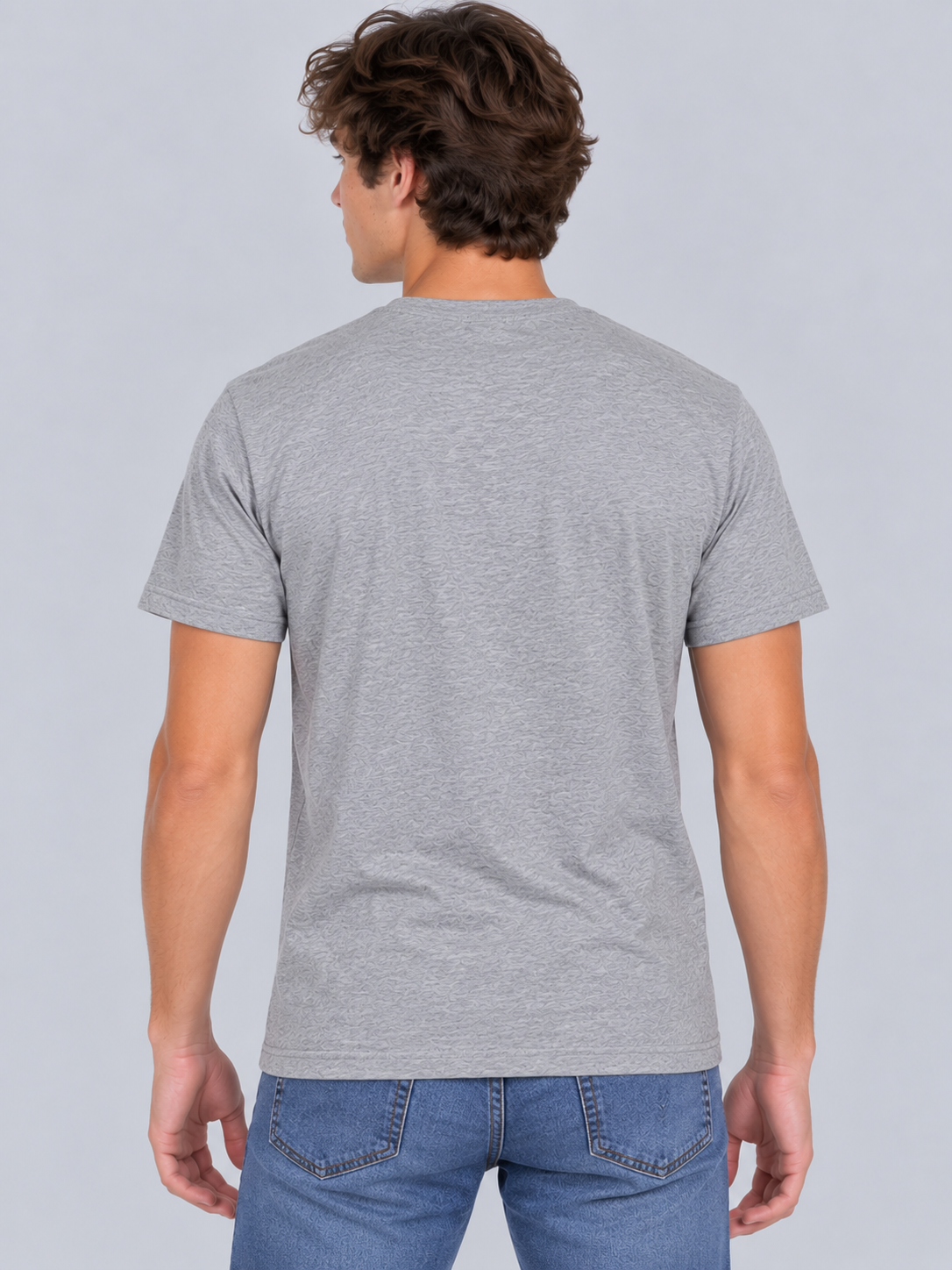 Camiseta Para Hombre Aero Level 2 Graphic Tees Light Heather Grey 6143