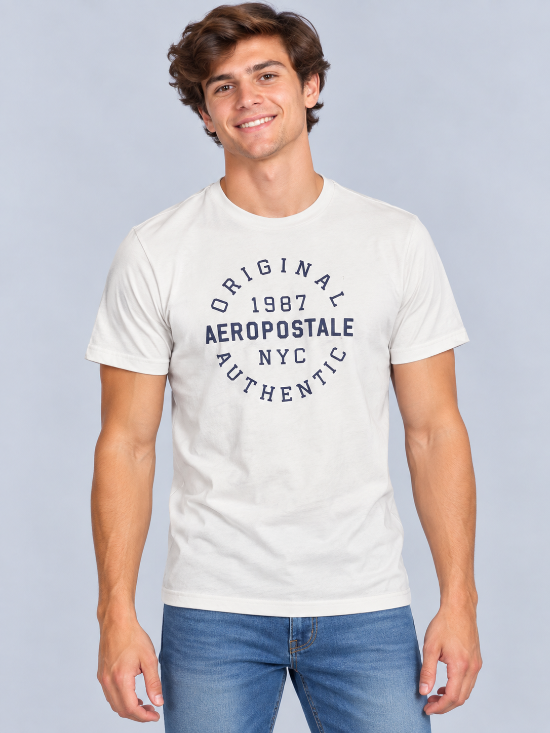 Camiseta Para Hombre Aero Level 2 Graphic Tees Birch 6143