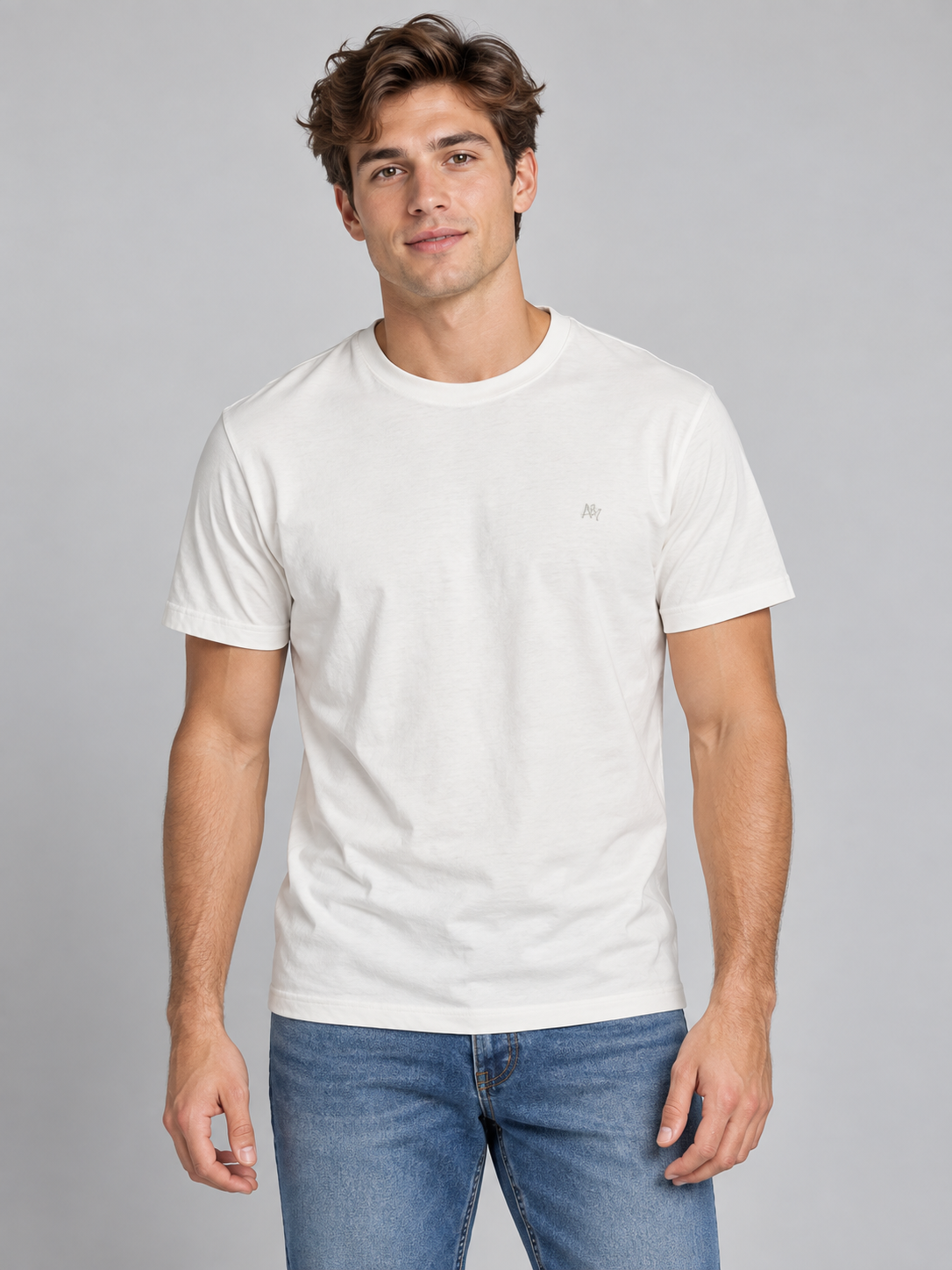 Camiseta Básica Para Hombre Aero Guys Ss Tees Birch 4240