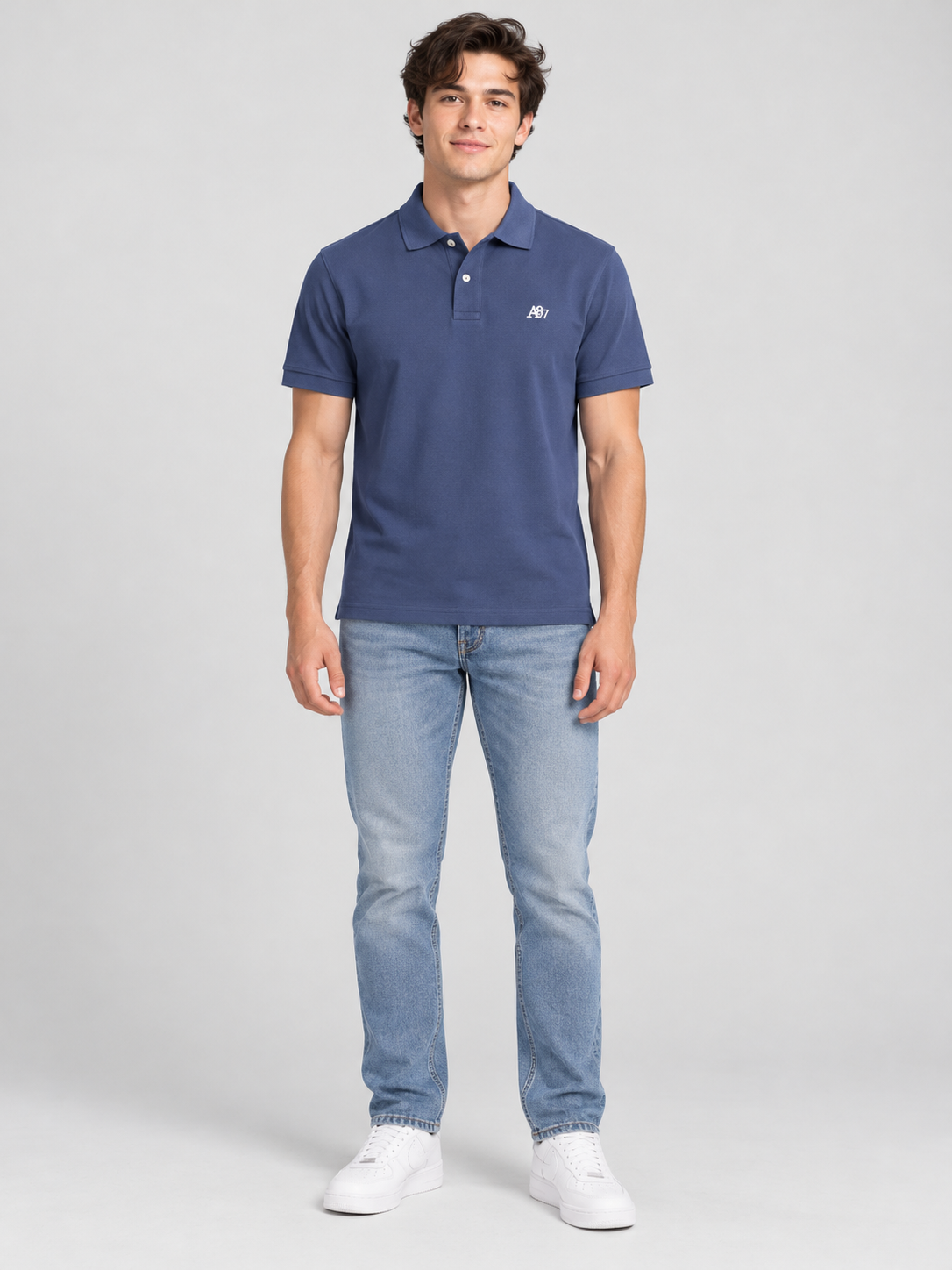 Camiseta Polo Aero  Guys Ss Solid Polo Cadet Navy 7907