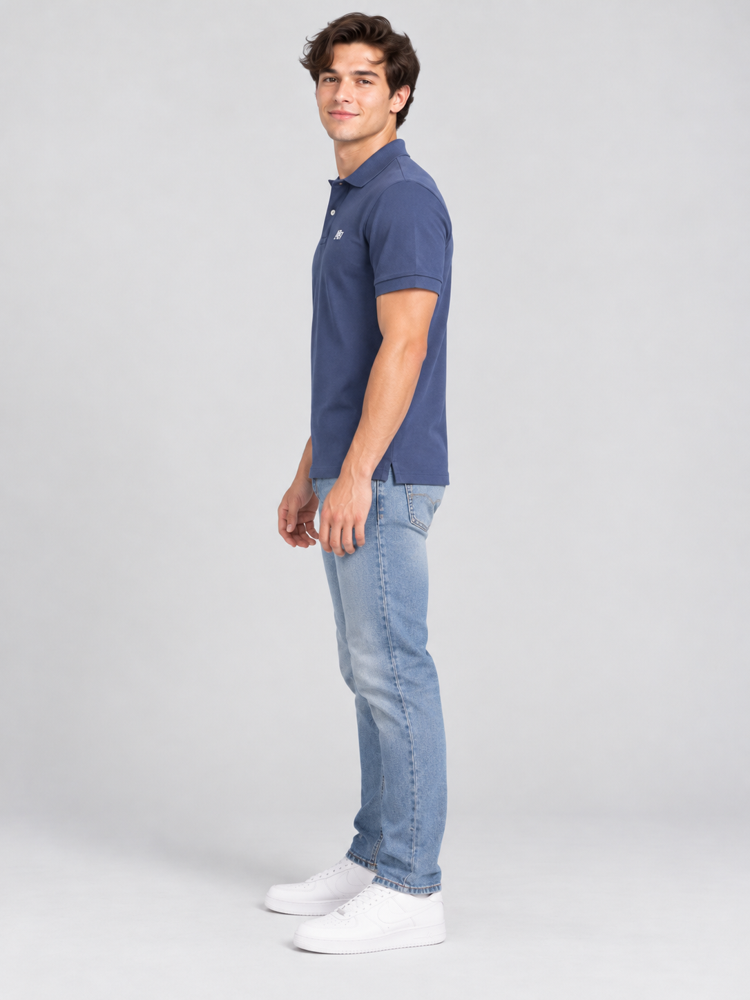 Camiseta Polo Aero  Guys Ss Solid Polo Cadet Navy 7907