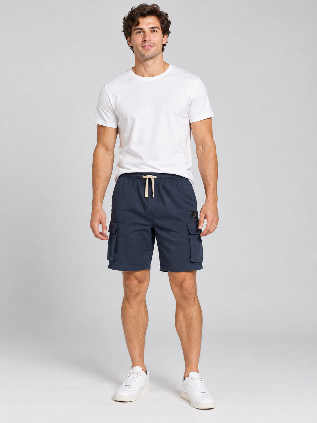 Bermuda Para Hombre Aero Guys Cargo Shorts Cadet Navy 3647