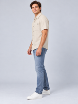 Camisa Para Hombre Aero Guys SS Woven Shirts Egret 2264