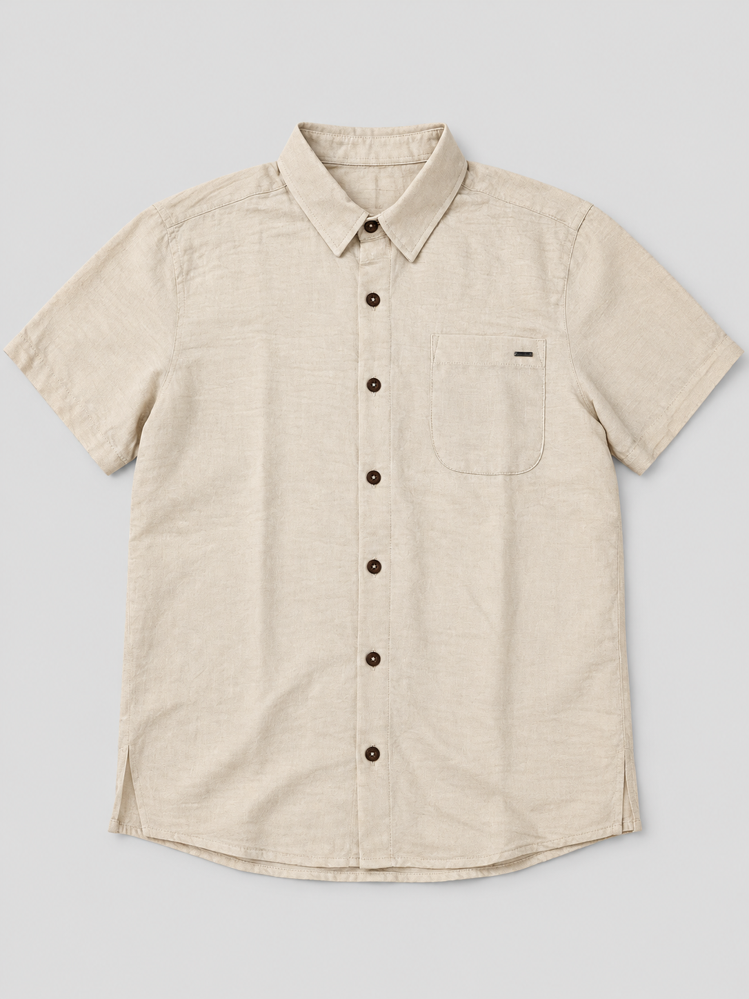 Camisa Para Hombre Aero Guys SS Woven Shirts Egret 2264