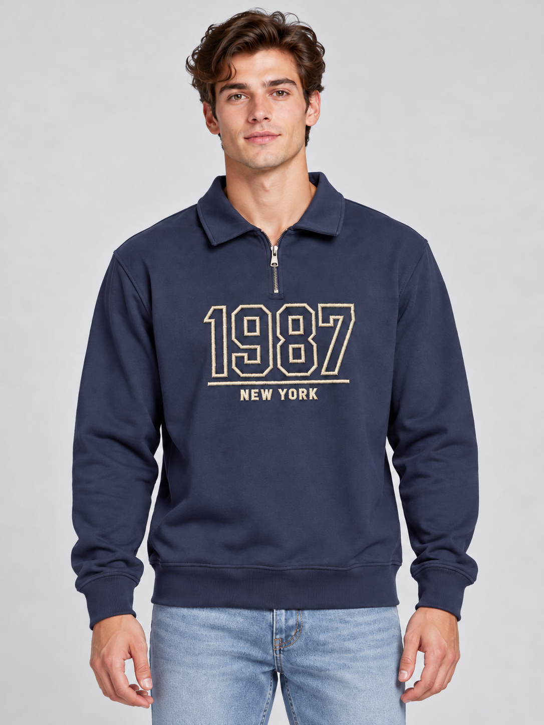 Buzo Para Hombre Aero Guys Fleece Other Cadet Navy 2277