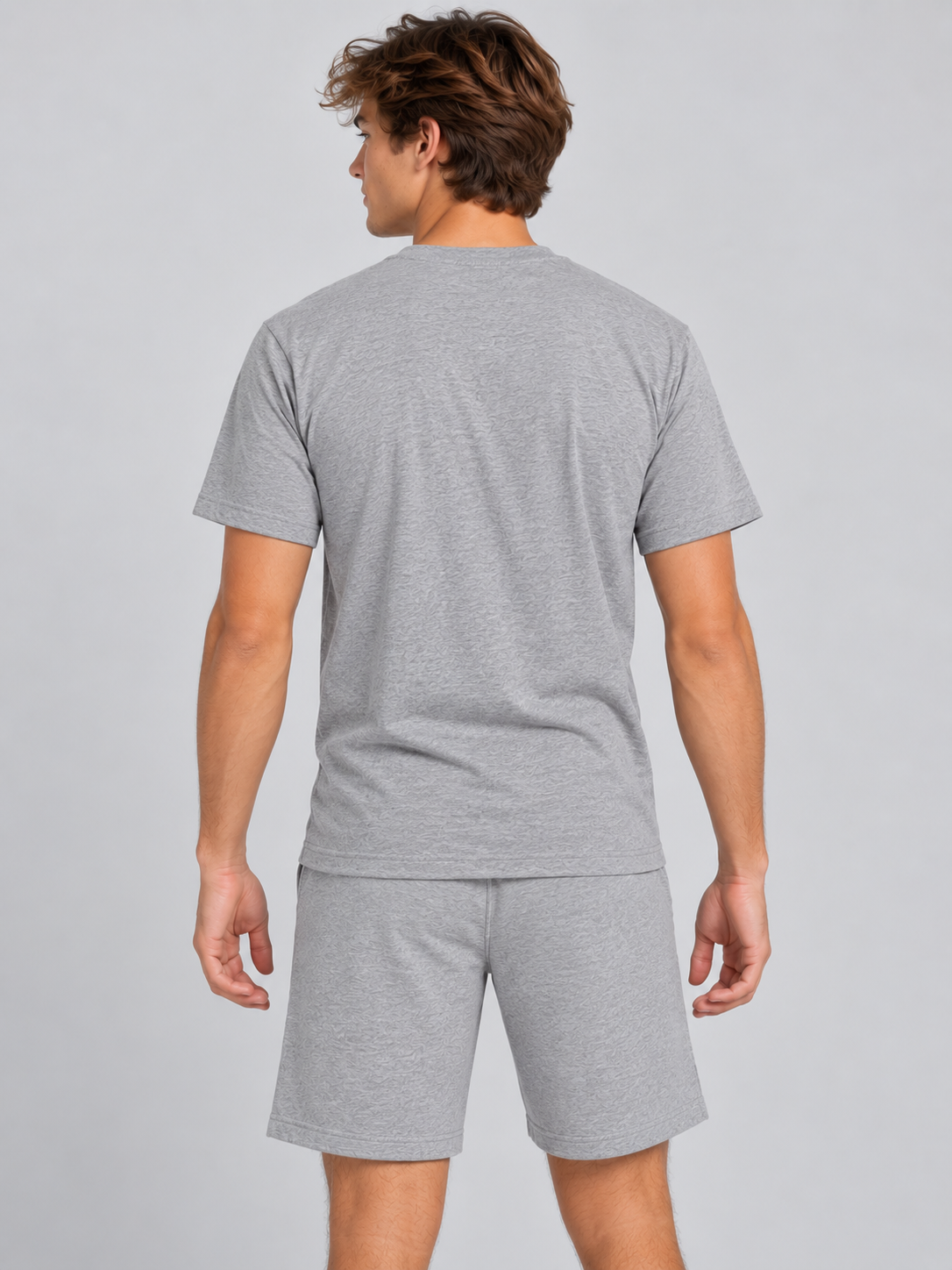 Bermuda Para Hombre Aero Guys Fleece Shorts Light Heather Grey 4700
