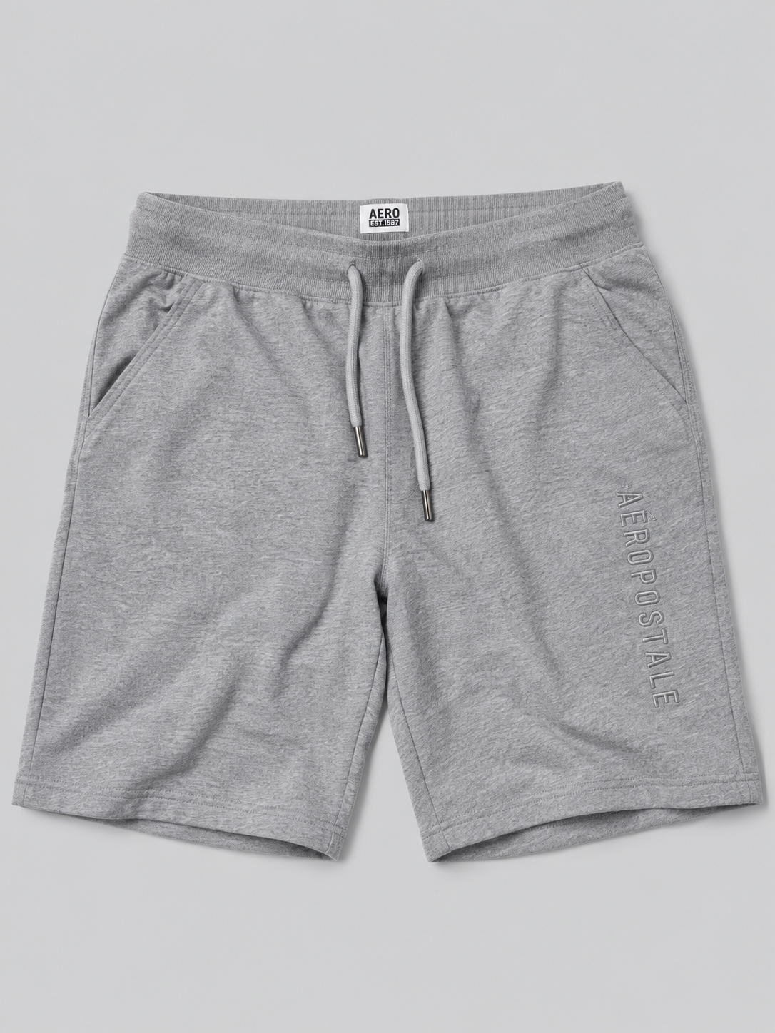Bermuda Para Hombre Aero Guys Fleece Shorts Light Heather Grey 4700
