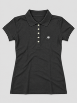 Camiseta Polo Para Mujer Aero Solid Polo Dark Black 4164