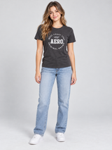 Camiseta Para Mujer Aero Graphic Level 2 Drak Black 7189