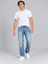 Jean Para Hombre Aero Guys Fashion Denim New Medium Wash 4090