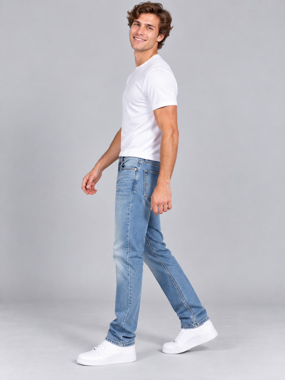 Jean Para Hombre Aero Guys Fashion Denim New Medium Wash 4090