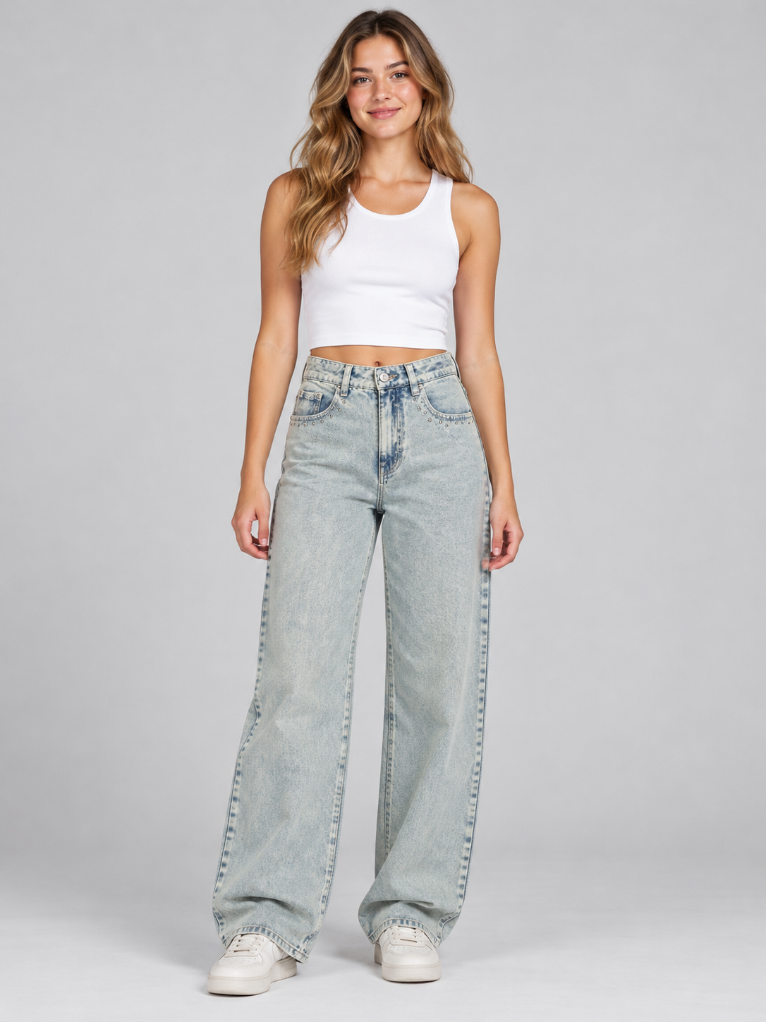 Jean Para Mujer Aero Girls Denin Fashion Light Wash 6616