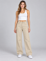 Jeans Para Mujer Aero Girls Denim Fashion Egret Wide Leg 1707