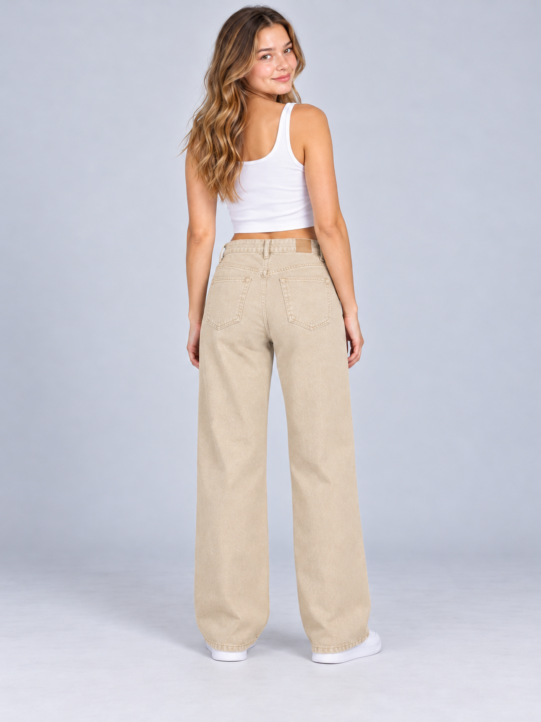 Jeans Para Mujer Aero Girls Denim Fashion Egret Wide Leg 1707