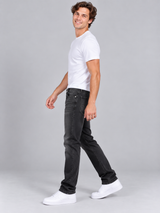 Jean Para Hombre Aero Guys Straight Leg Dark Black 6314