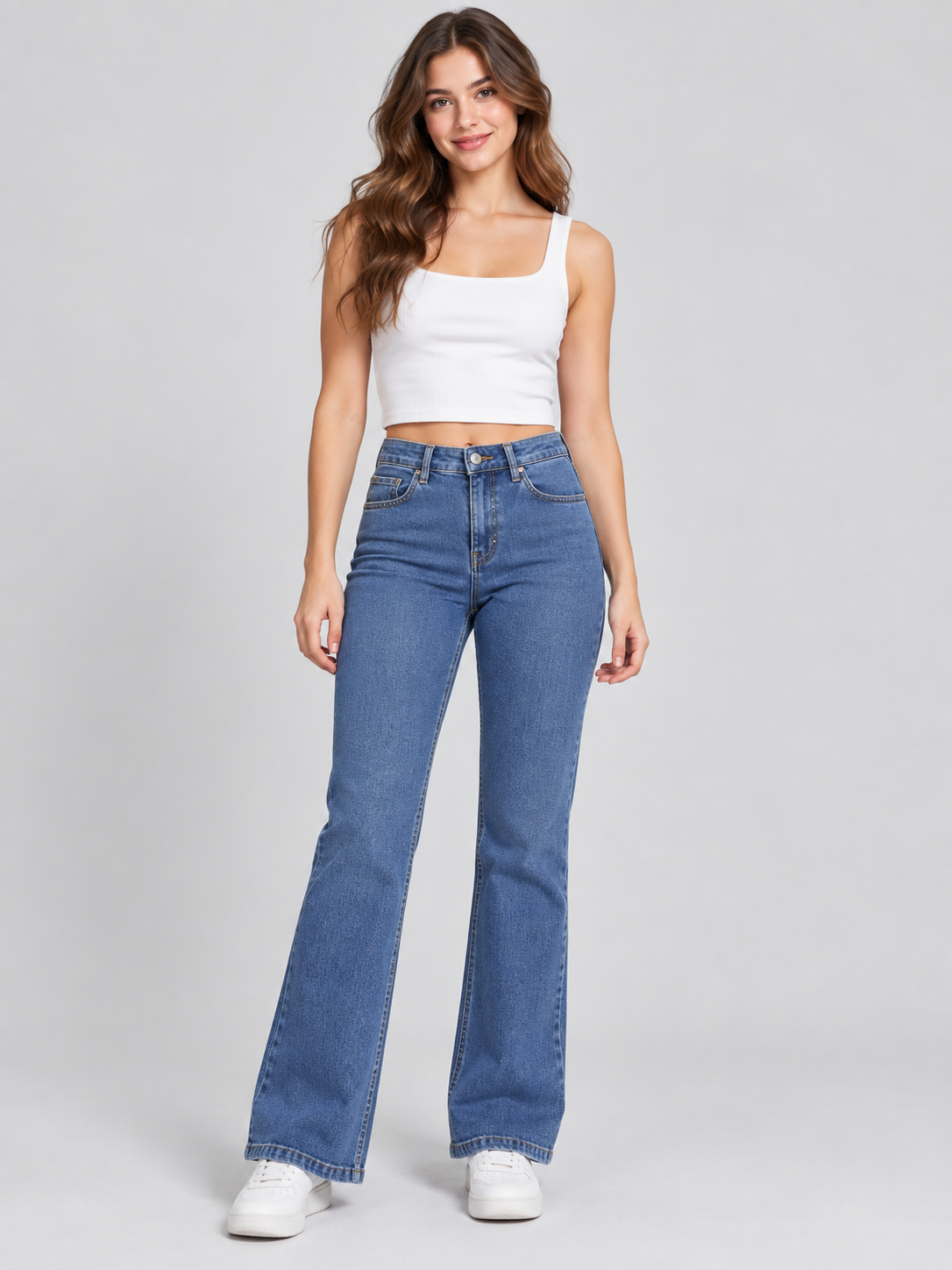 Jean Para Mujer Aero Girls Fashion Basic Medium Wash 4442