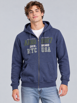 Buzo Para Hombre Aero Guys Full Zip Hoodies Cadet Navy 6095