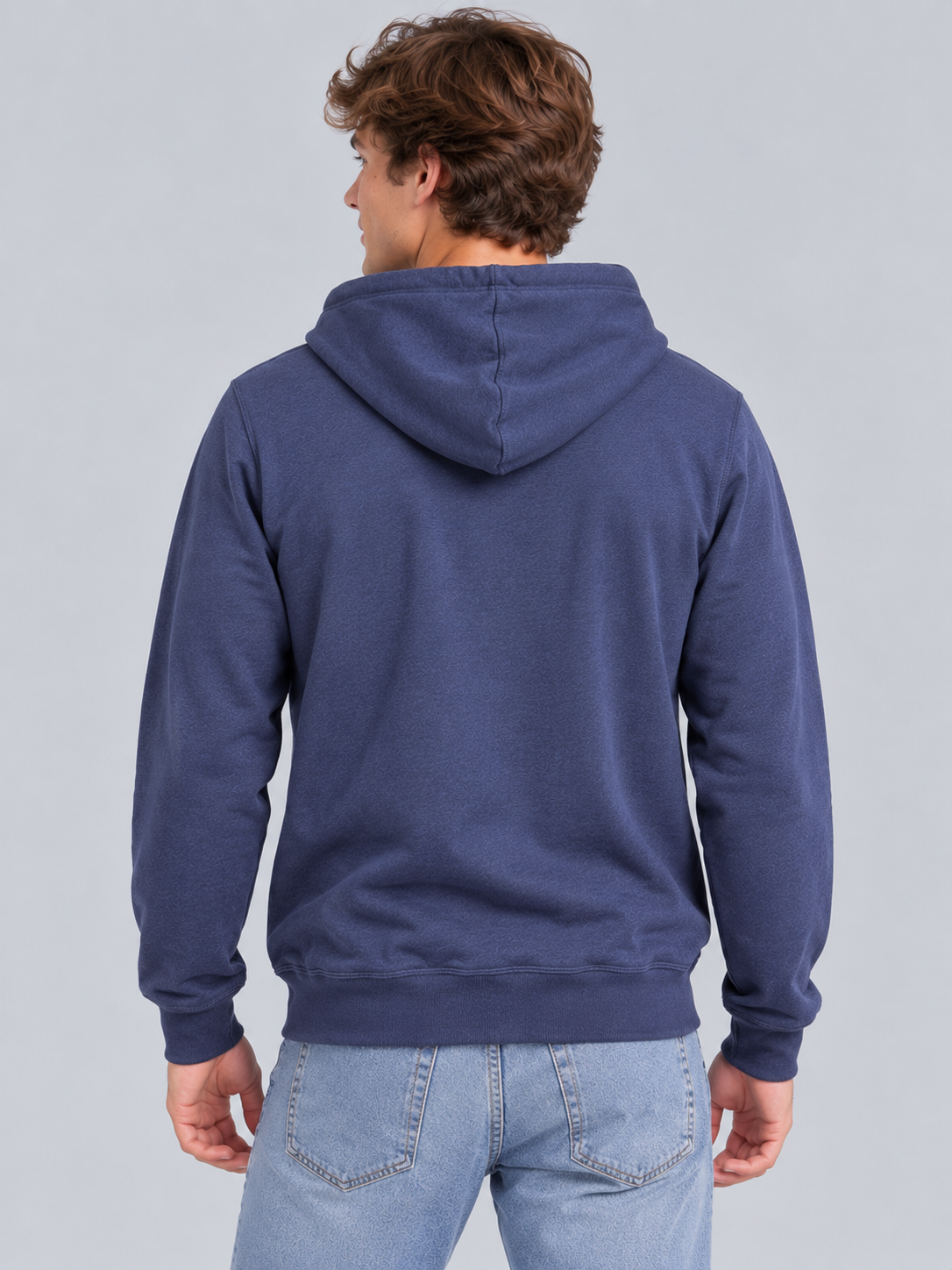 Buzo Para Hombre Aero Guys Full Zip Hoodies Cadet Navy 6095
