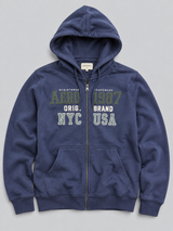 Buzo Para Hombre Aero Guys Full Zip Hoodies Cadet Navy 6095