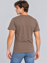 Camiseta Para Hombre Aero Level 2 Graphic Teeshot Chocolate 6178