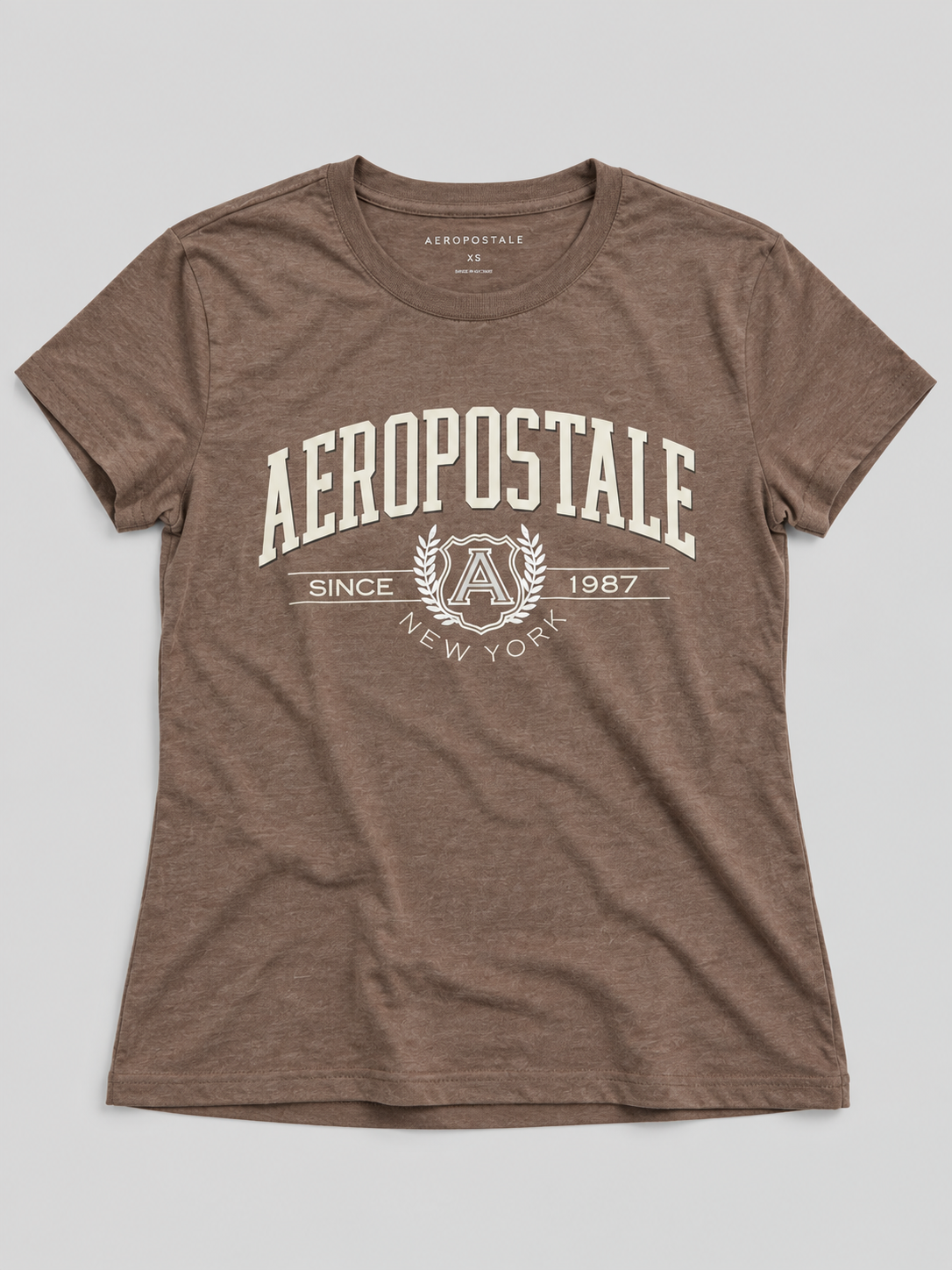 Camiseta Para Hombre Aero Level 2 Graphic Teeshot Chocolate 6178