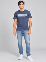 Camiseta Para Hombre Aero Level 1 Graphic Tees Cadet Navy 1006177