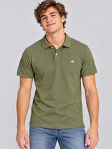 Camiseta Polo Para Hombre  Aero Guys Ss Solid Polo Olivene 7907