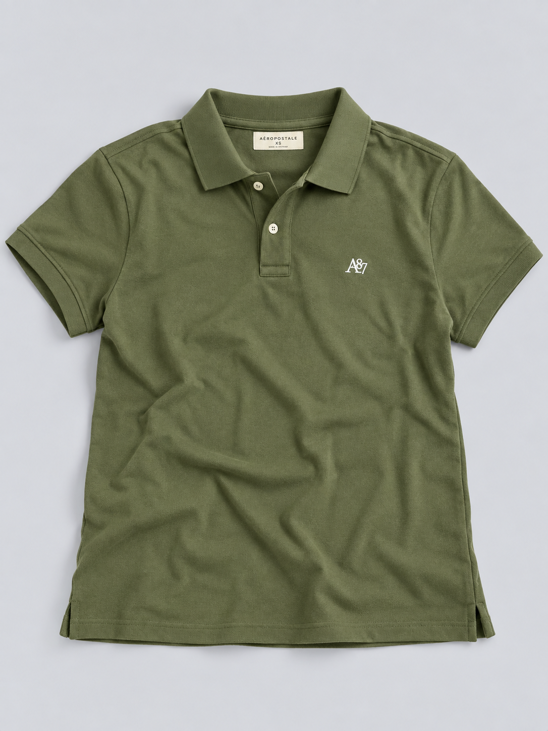 Camiseta Polo Para Hombre  Aero Guys Ss Solid Polo Olivene 7907