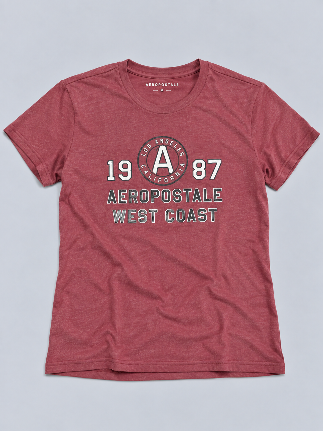 Camiseta Para Hombre Aero Level 2 Graphic  Tees Pomegranate 5301
