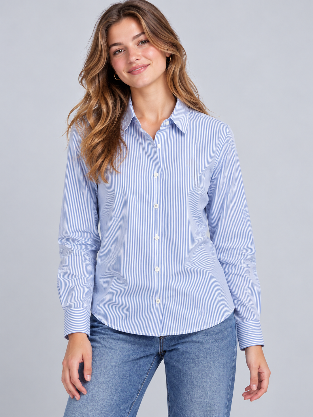 Camisa Para Mujer Aero L/s Fashion Kentucky Blue 4202