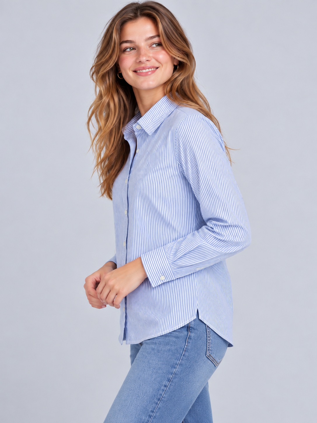 Camisa Para Mujer Aero L/s Fashion Kentucky Blue 4202