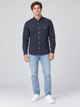 Camisa Para Hombre Aero Guys Ls Woven Shirts Cadet Navy  9962