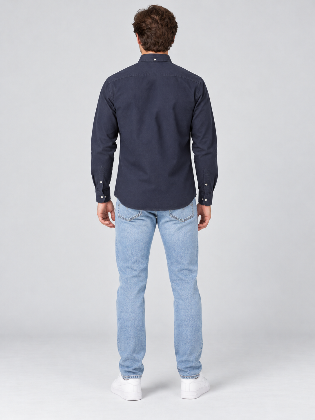 Camisa Para Hombre Aero Guys Ls Woven Shirts Cadet Navy  9962