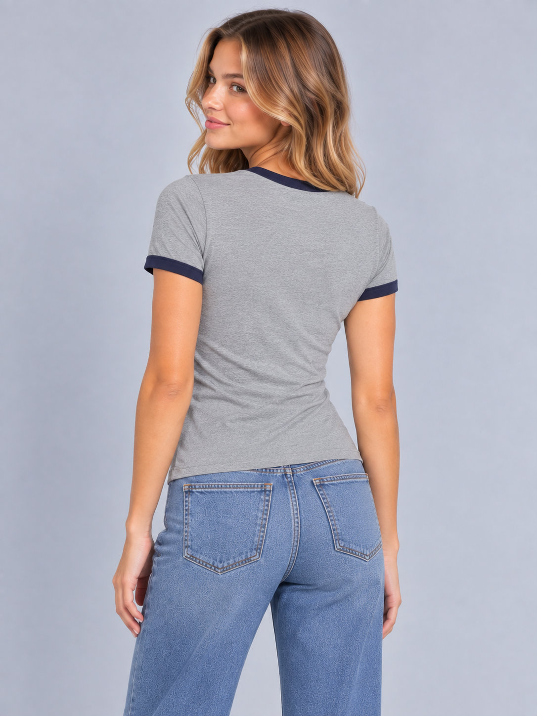 Camiseta Para Mujer Aero Graphic Level 2 Cloud Heather Grey  4883
