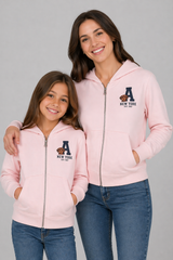 Buzo de manga larga Kids Aero G Zip Front Fleece Pink Oversize 1153
