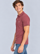 Camiseta Polo Para Hombre Aero Guys Ss Solid Polo Pomegreanate 7907