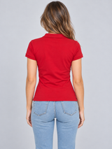 Camiseta Polo Para Mujer Aero Solid Polo True Red 4164