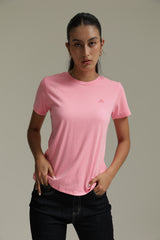 Camiseta Básica Para Mujer Aero Girls Solid Ss Azalea Pink 4204