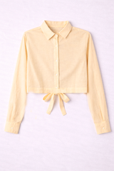 Camisa Para Mujer Aero L/S Fashion Pastel Yellow Crop 2377