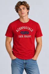 Camiseta Para Hombre Aero Level 1 Graphic Tees True Red 7465