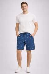 Bermuda Para Hombre Aero Guys Skate Shorts Blue 4226