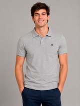 Camiseta Polo Aero Guys SS Solid Polo Light Heather Grey 7907