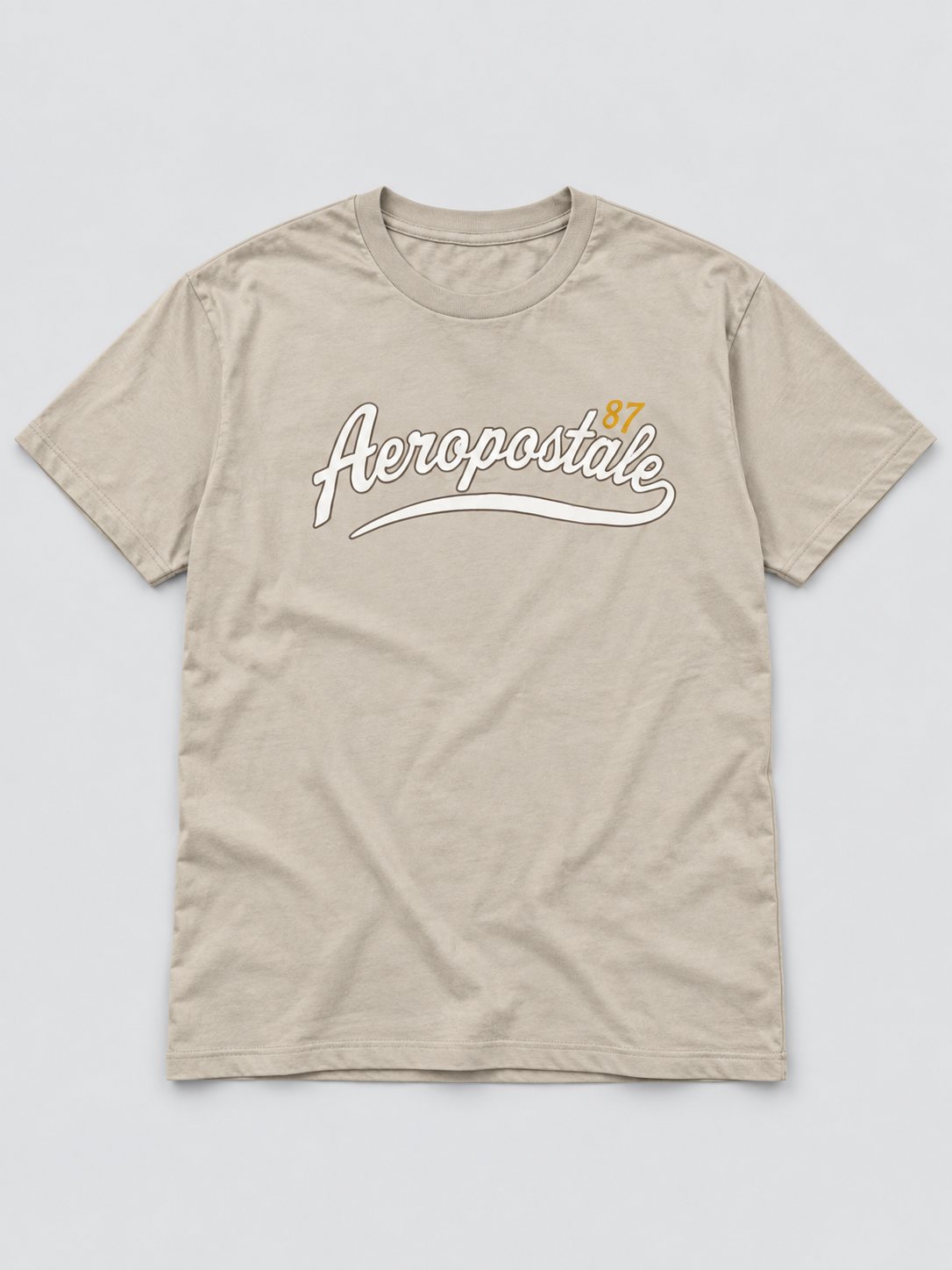 Camiseta Para Hombre  Aero Level 1 Graphic Tees Egret 6180