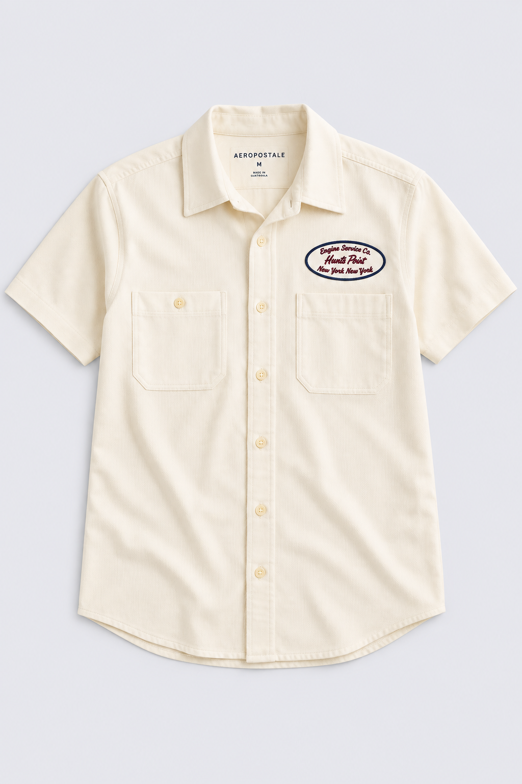 Camisa Para Hombre Aero Guys SS Woven SHirts Bleach 5902