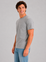 Camiseta Para Hombre Aero Guys SS Tees Light Heather Grey 4240