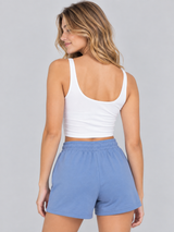 Short Para Muje  Aero Girls Knit Novely  Shorts Suede Blue 3559