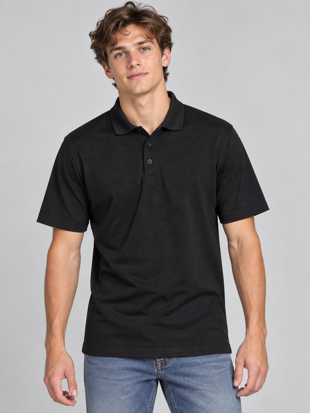 Camiseta Polo Aero Guys Polo Other Dark Black 1599