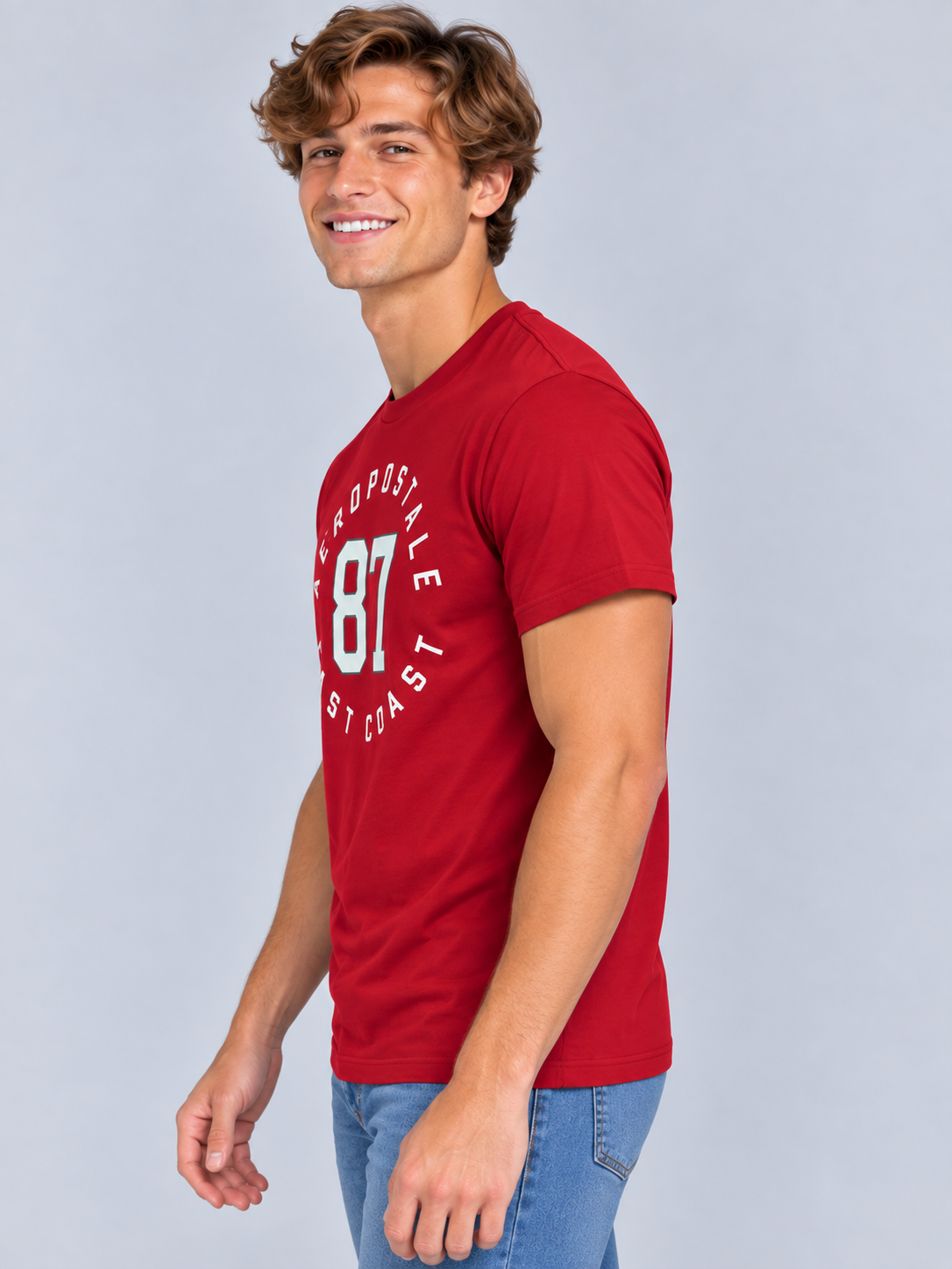 Camiseta Para Hombre  Aero Level 1 Graphic Tees True Red 6170